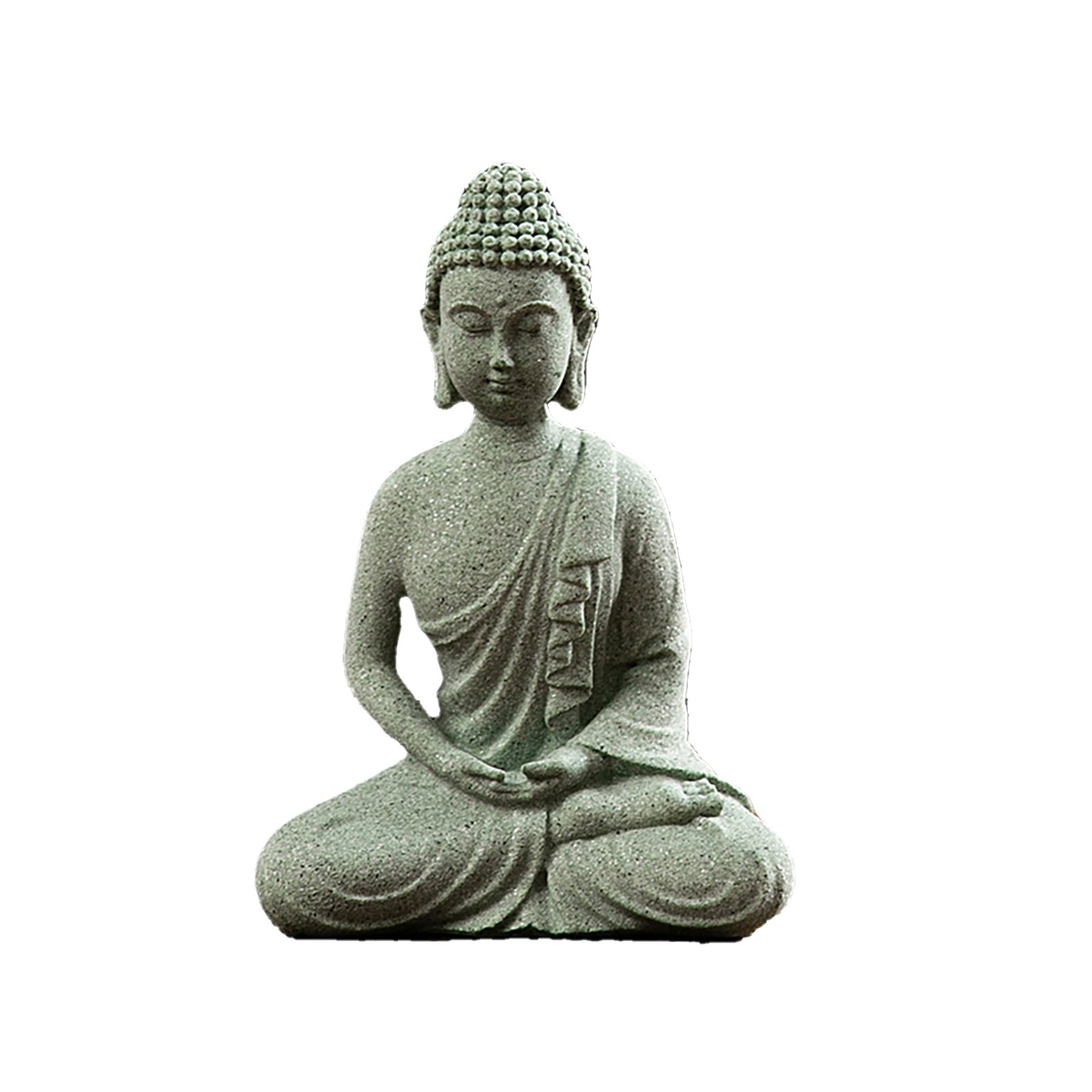 Garden Ornament Sitting Buddha Resin Stone Zen Effect Sturdy and Durable - Picture 38 of 39