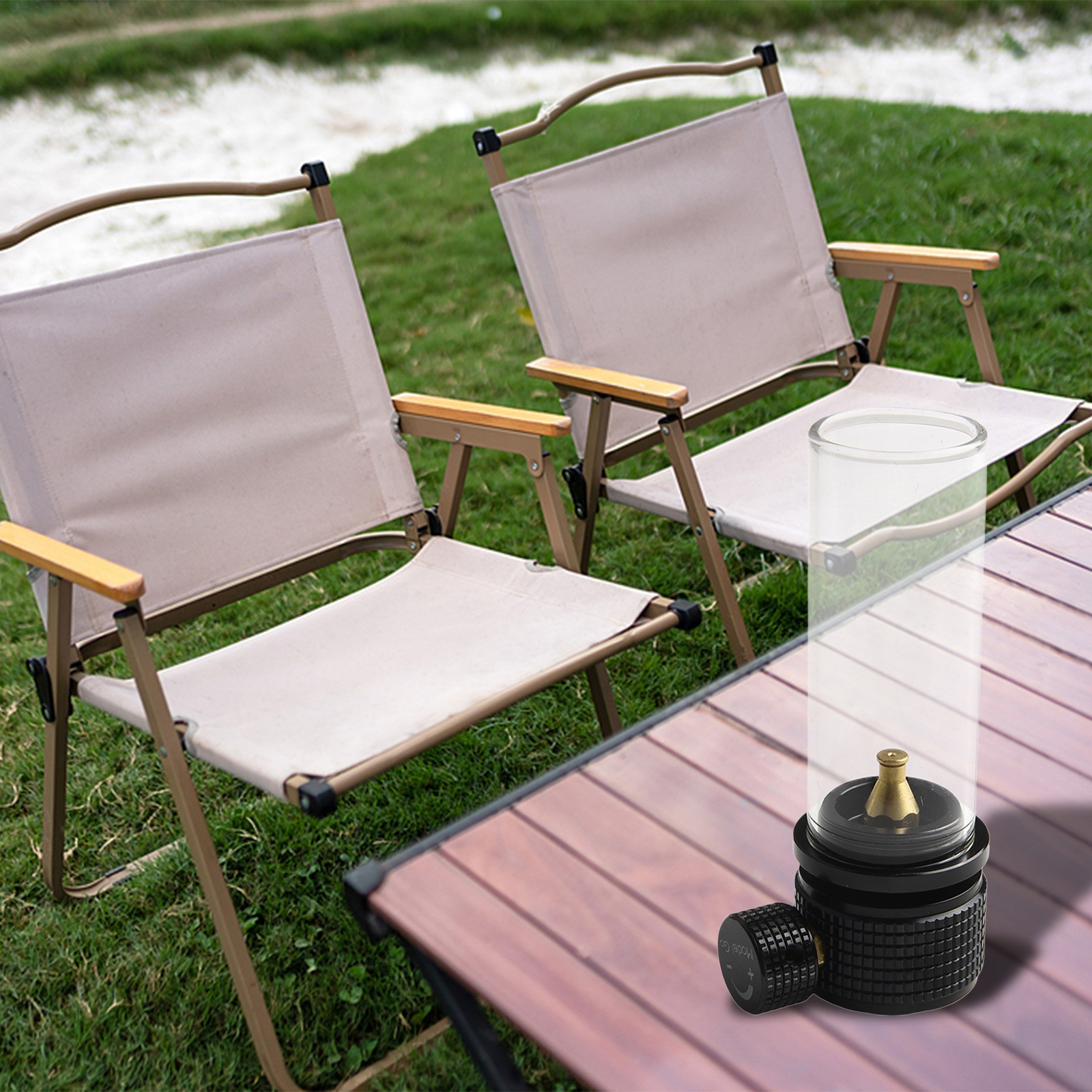 Lámpara de gas iluminada para camping al aire libre atmósfera lámpara de gas lámpara de tienda para senderismo - Imagen 35 de 44