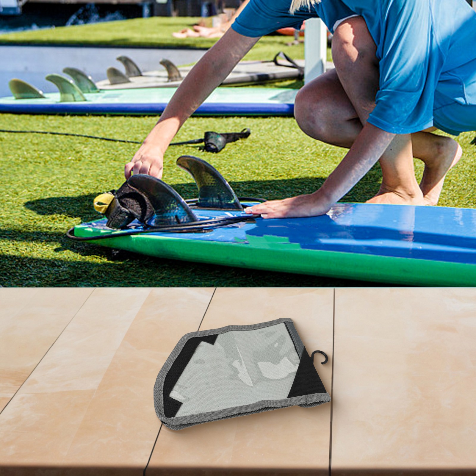 Nylon Fin Wallet Efficient Organization for Surfing Fins and Accessories
