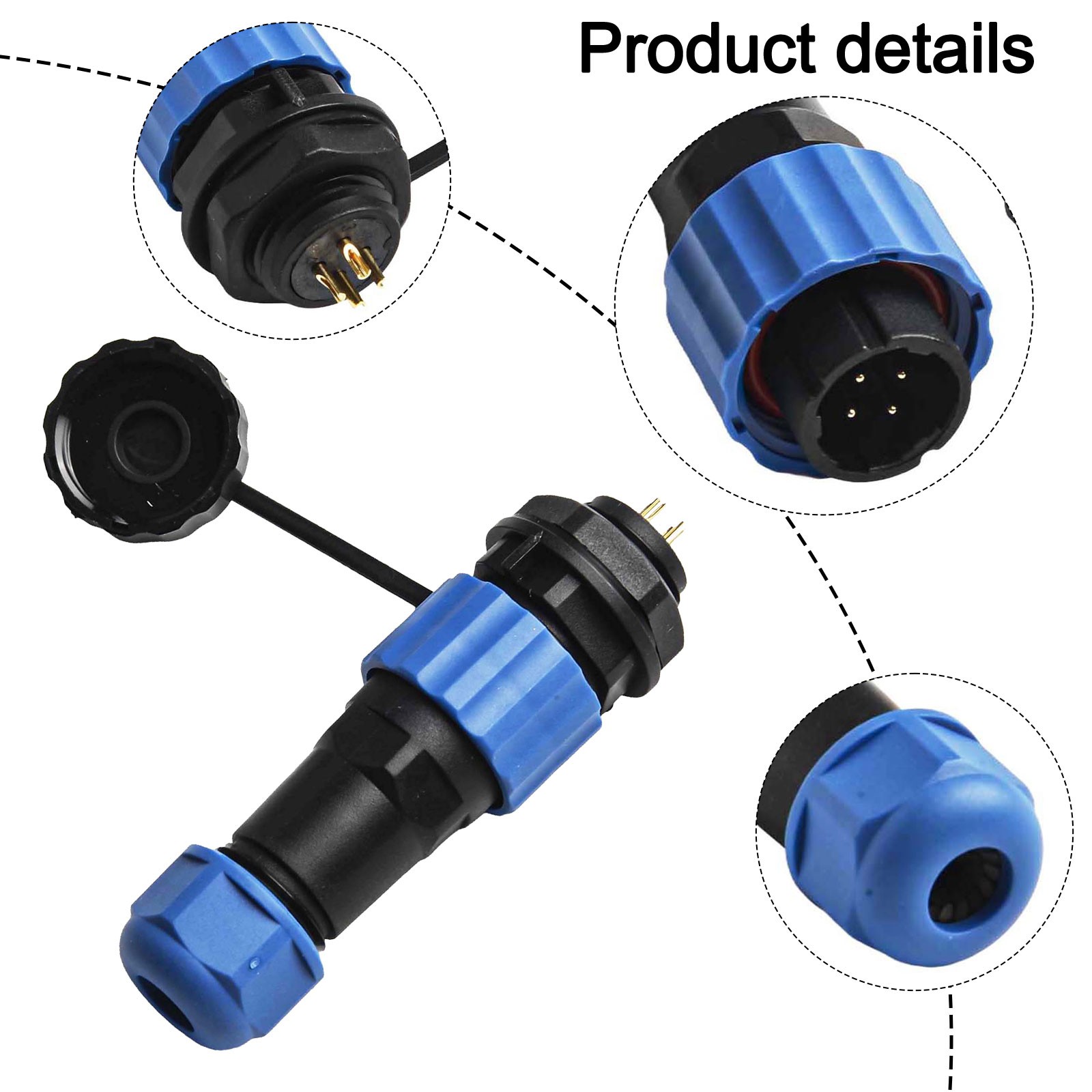 1pc SP16-Panel IP68-Waterproof-Plug Et Socket-Circular Connecteur De 2,3, 4,5, - Imagen 41 de 50