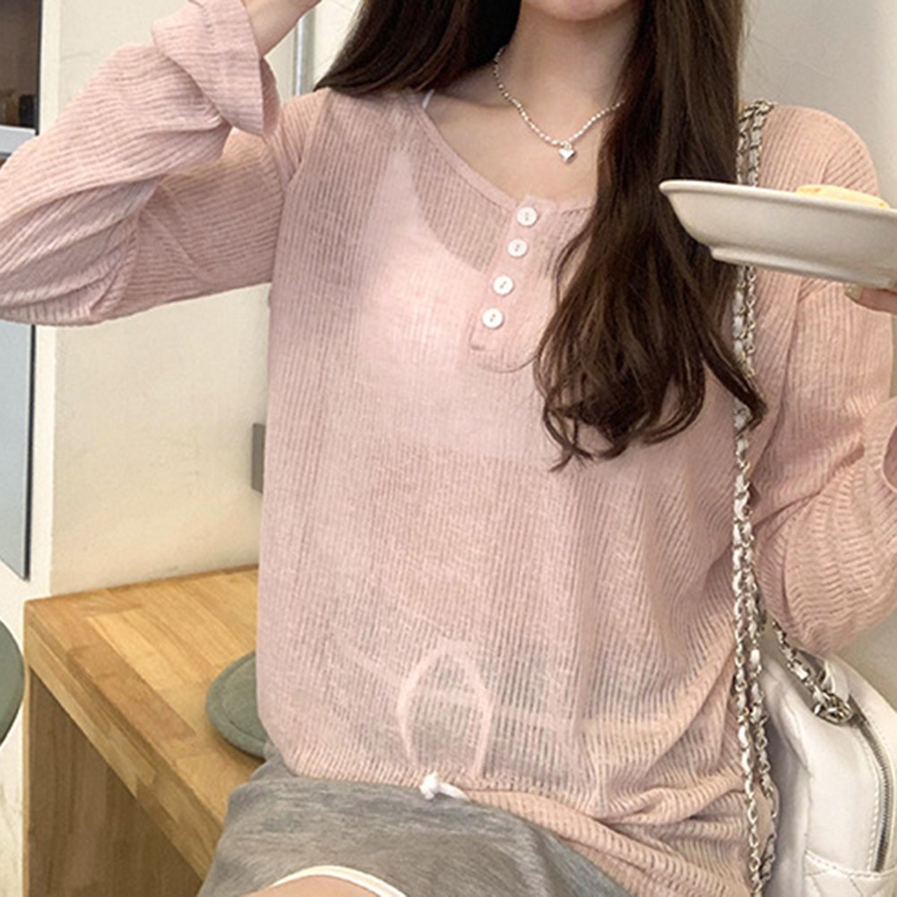 Sophisticated Lightweight See Through Top Designed for Women Daily Use - Picture 15 of 24