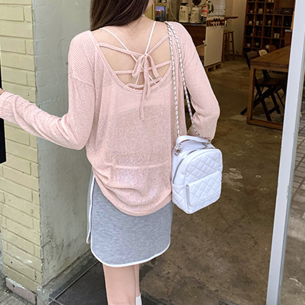 Sophisticated Lightweight See Through Top Designed for Women Daily Use - Picture 16 of 24