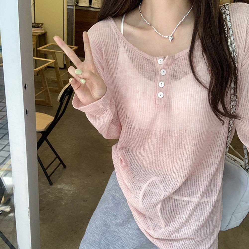 Sophisticated Lightweight See Through Top Designed for Women Daily Use - Picture 14 of 24