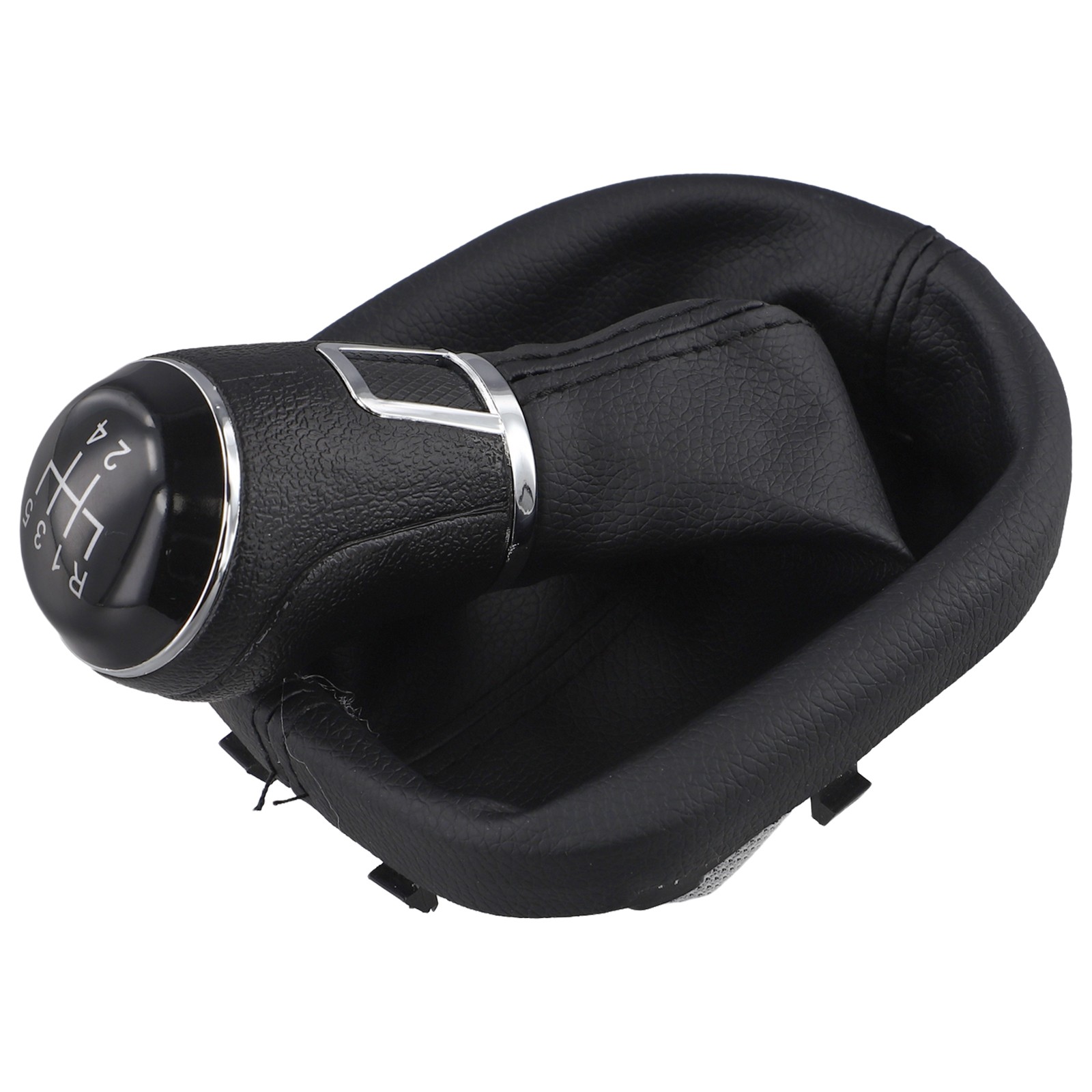 For Touran Compatible Black Shift Knob with Leather Boot for Manual 6 Speed - Picture 35 of 48