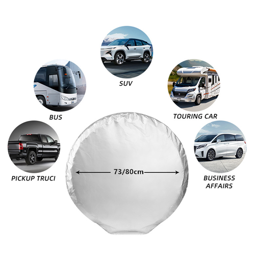 Effortless Maintenance 4Pcs Car Tire Covers with Strong Anti Wind Hooks - Picture 22 of 52