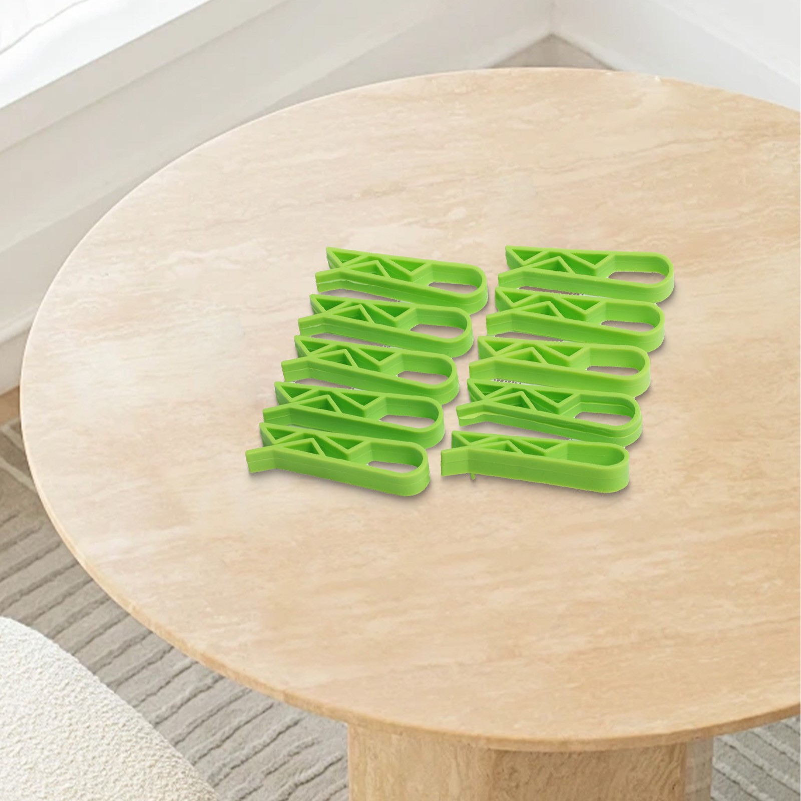 Juego de 4 10 soportes de clip de plástico resistente para asegurar bolsas de basura de cocina - Imagen 35 de 44