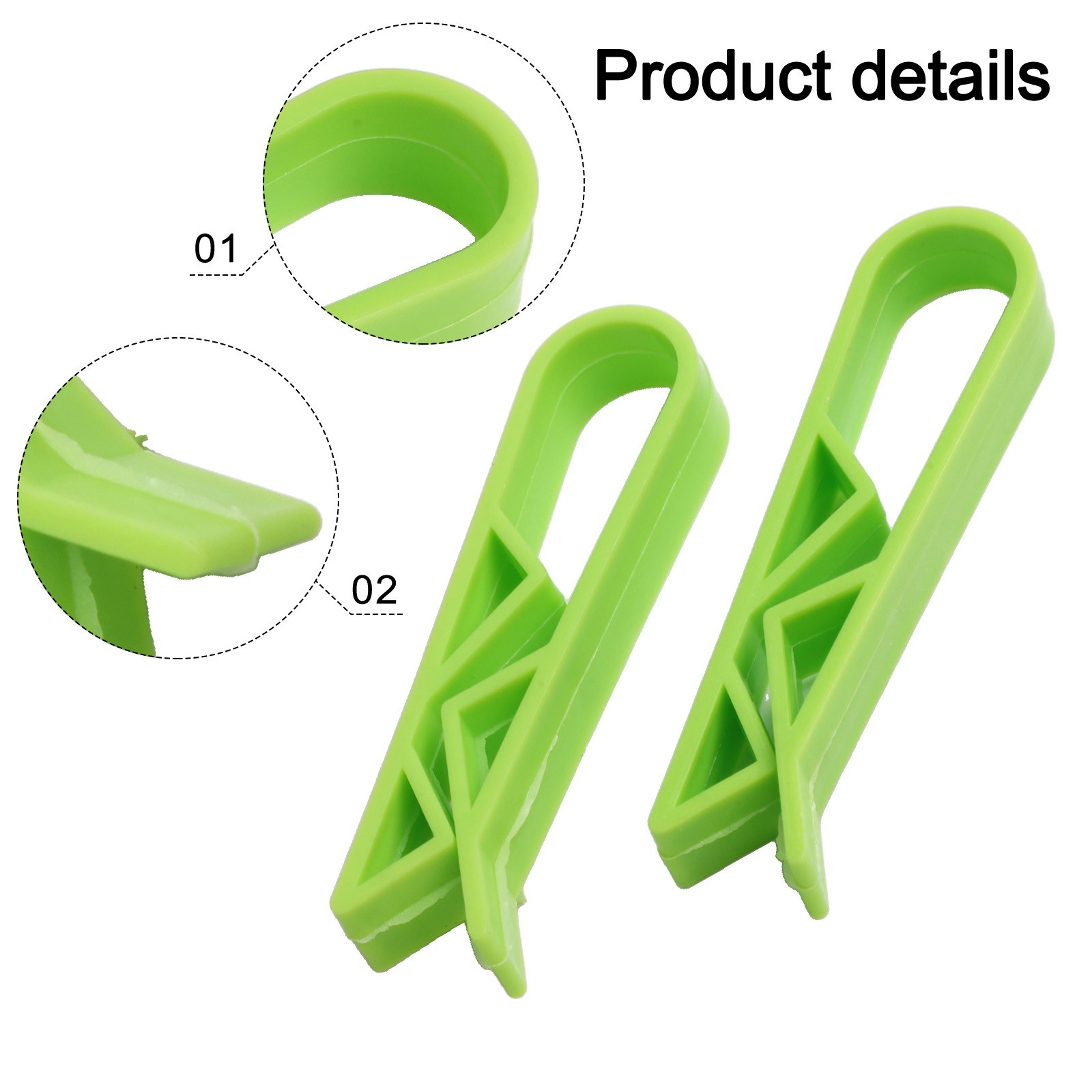 Juego de 4 10 soportes de clip de plástico resistente para asegurar bolsas de basura de cocina - Imagen 29 de 44