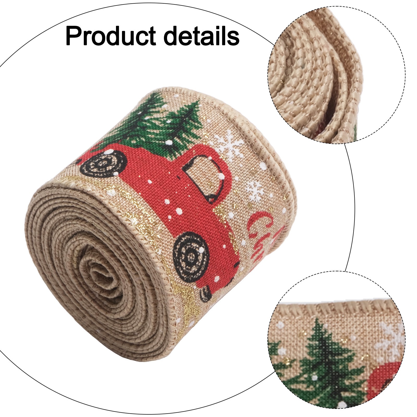 Christmas Car Ribbon 5m Colorful Decoration for Christmas Tree & New Year - Picture 19 of 31