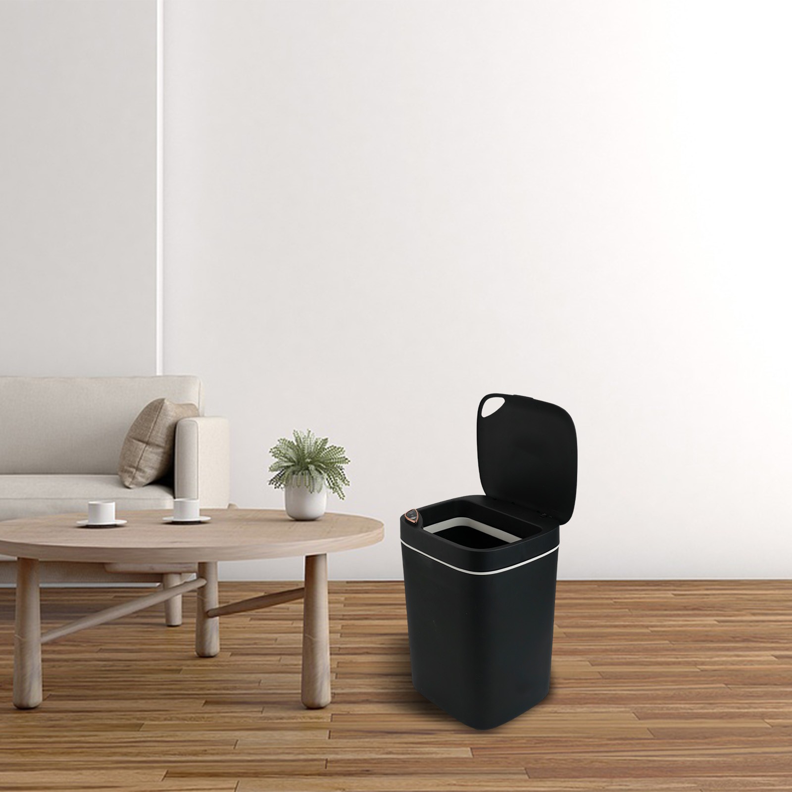 Sleek 14L Sensor Trash Can with Touch Control Panel for Easy Operation - Picture 25 of 35