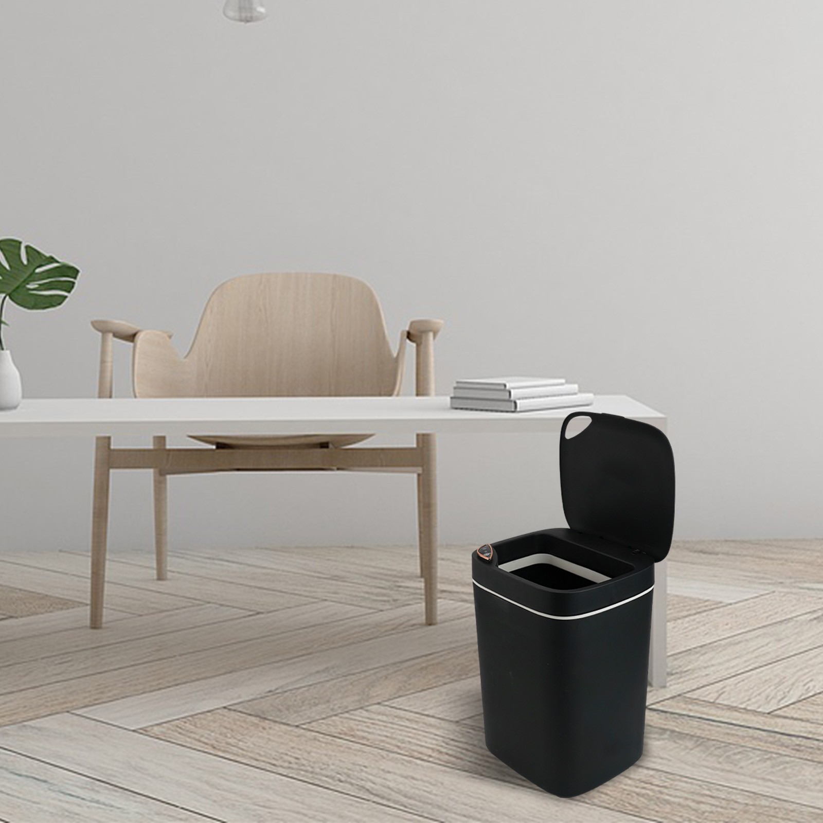 Sleek 14L Sensor Trash Can with Touch Control Panel for Easy Operation - Picture 26 of 35