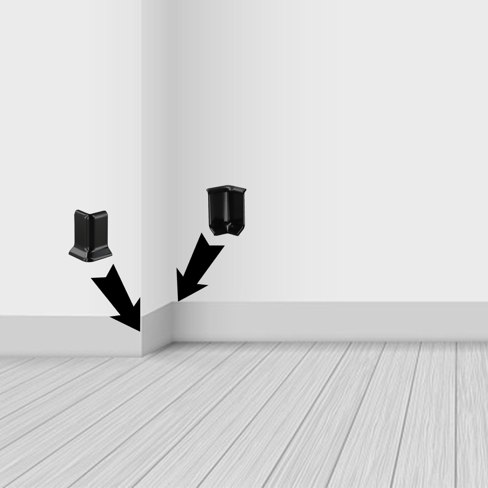 6 Pack Baseboard Corner Blocks for Easy Installation on 5 4 cm Heights - Picture 41 of 47