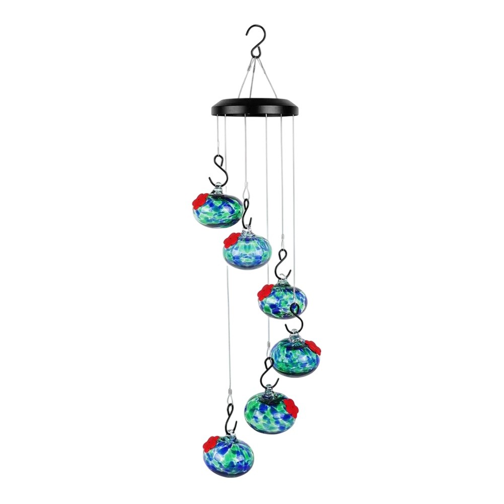 Sleek For outdoor Design Hanging Metal Hummingbird Feeders with Protection - Bild 23 von 28
