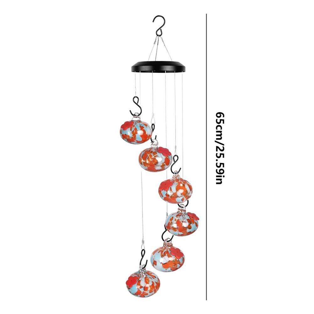 Sleek For outdoor Design Hanging Metal Hummingbird Feeders with Protection - Bild 26 von 28