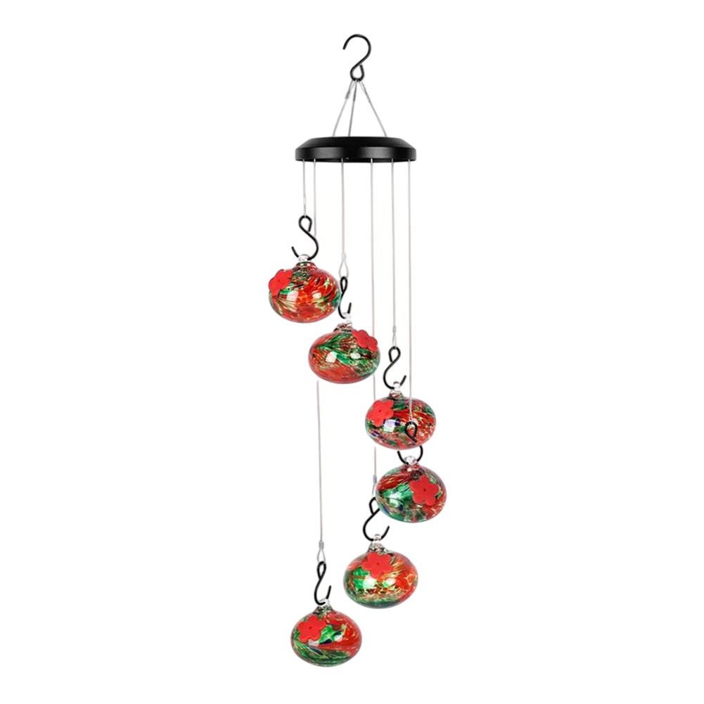 Sleek For outdoor Design Hanging Metal Hummingbird Feeders with Protection - Bild 15 von 28