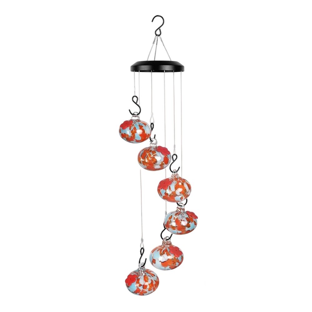 Sleek For outdoor Design Hanging Metal Hummingbird Feeders with Protection - Bild 27 von 28