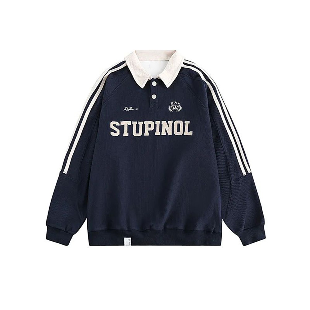 Loose Fit Womens Solid Color Hoodie with Letter Print for Everyday Wear - Picture 18 of 36