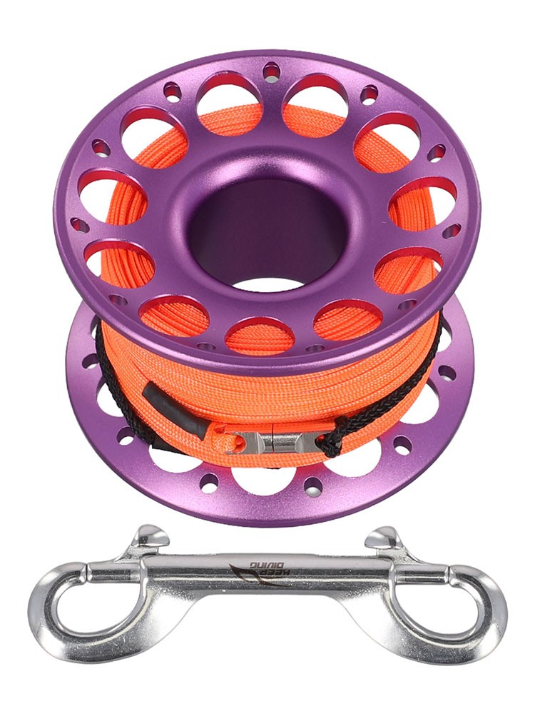 Aluminum Diving Reel with Double Hook for 15M 30M Underwater Adventures - Picture 27 of 78