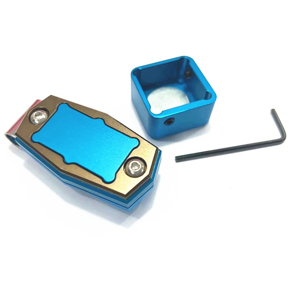 Compact Aluminum Alloy Billiard Chalk Holder with Magnetic Functionality
