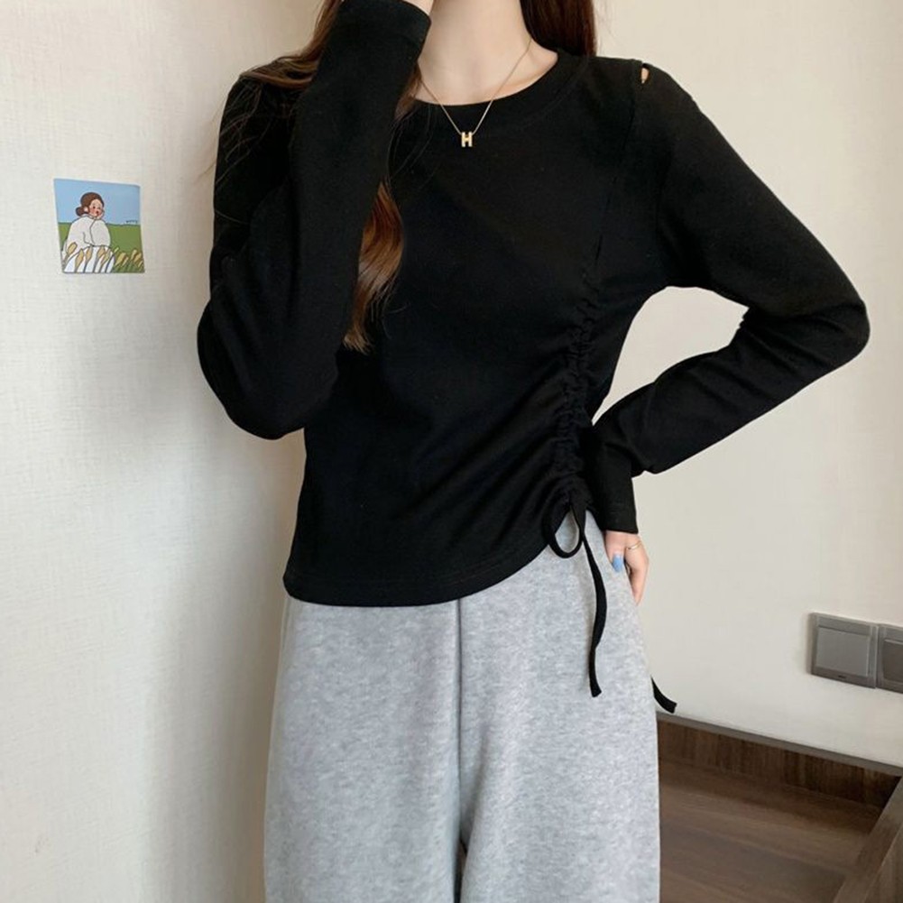 Comfortable Womens Long Sleeve T Shirt with Simple Style and Elasticity - Picture 13 of 19
