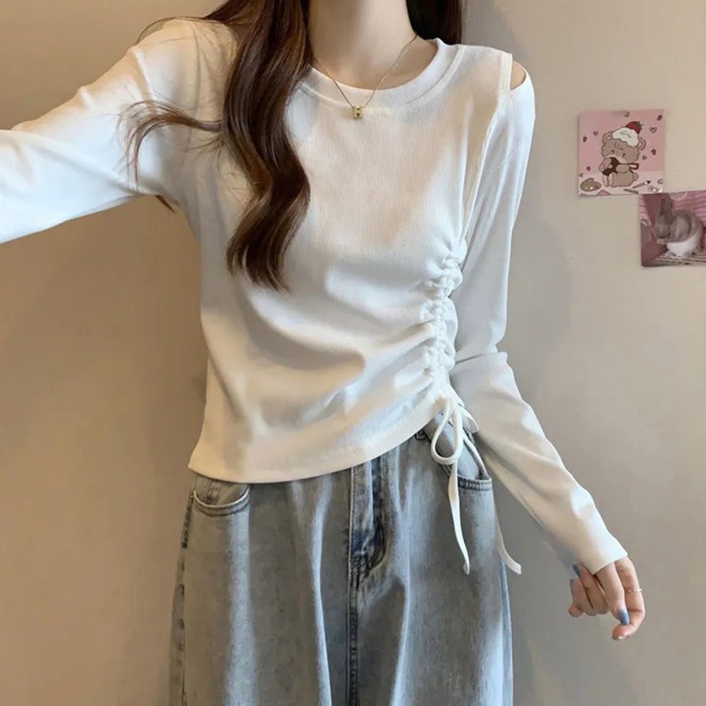 Comfortable Womens Long Sleeve T Shirt with Simple Style and Elasticity - Picture 18 of 19