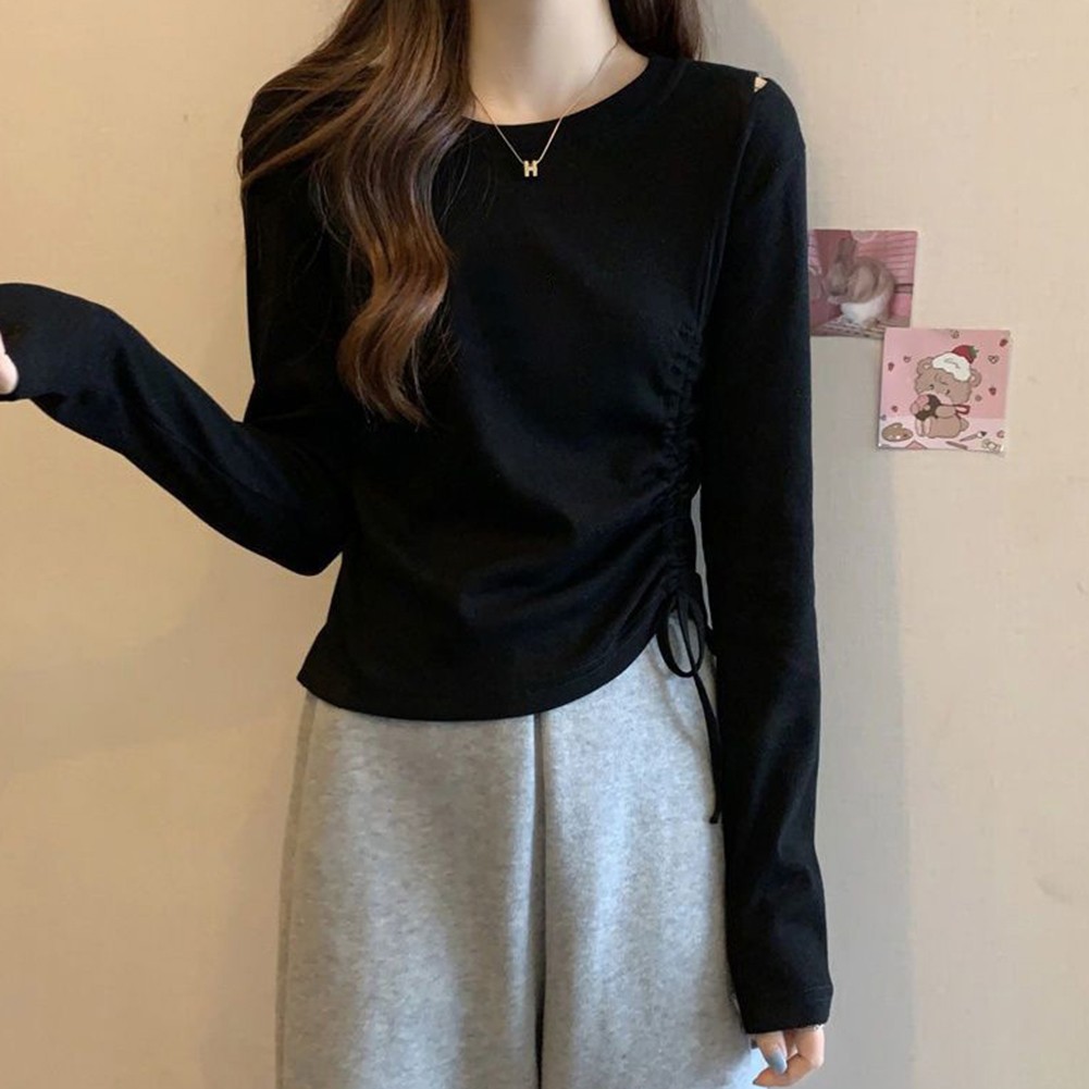 Comfortable Womens Long Sleeve T Shirt with Simple Style and Elasticity - Picture 14 of 19