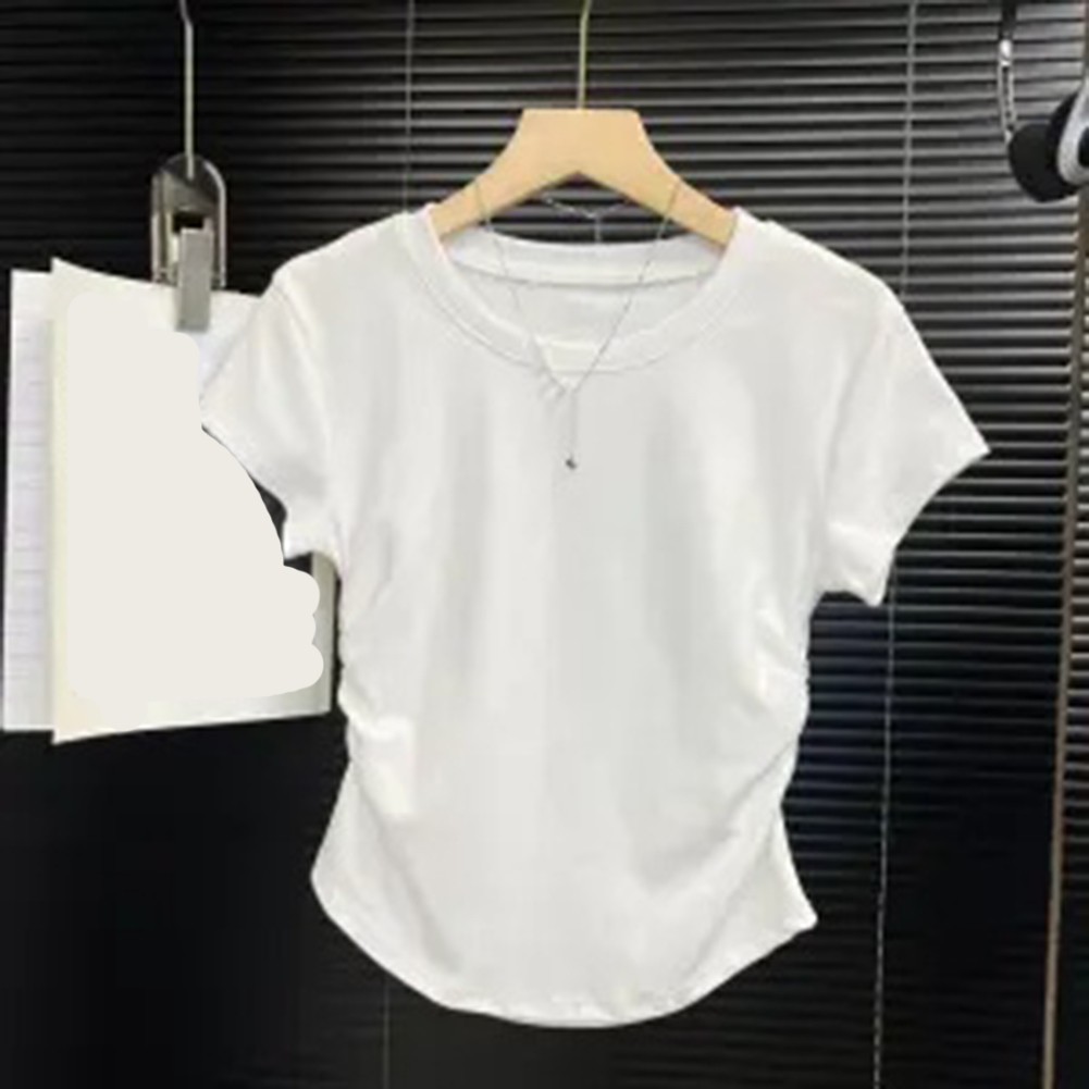 Fashionable Women Short Sleeve T Shirt Slim Fit Casual Top for Everyday - Picture 6 of 8