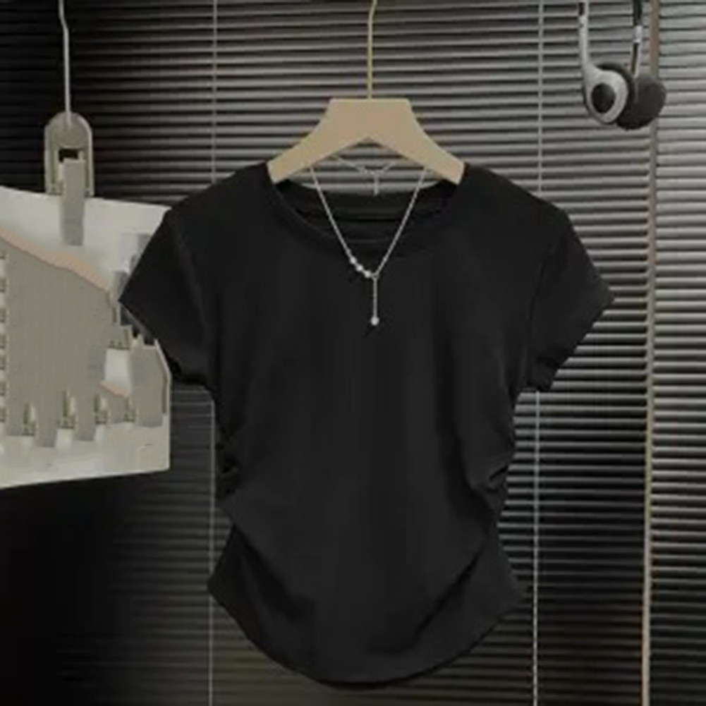 Fashionable Women Short Sleeve T Shirt Slim Fit Casual Top for Everyday - Picture 5 of 8
