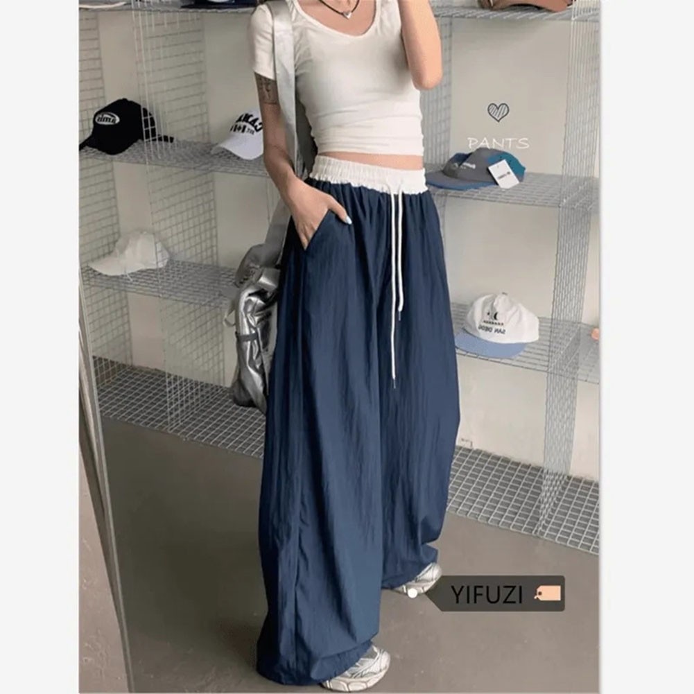 Damen Oversize Gestreifte Hose für Y2K Style Hip Hop Streetwear Look - Bild 15 von 62