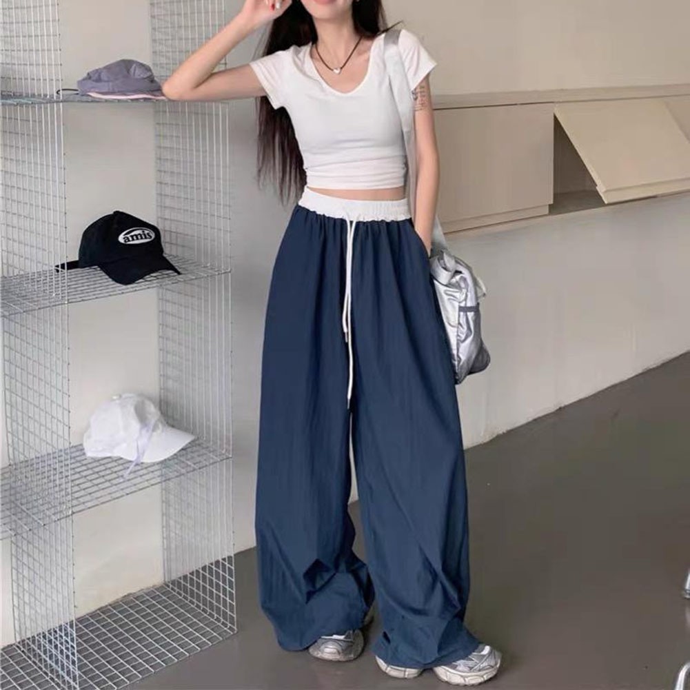 Damen Oversize Gestreifte Hose für Y2K Style Hip Hop Streetwear Look - Bild 18 von 62