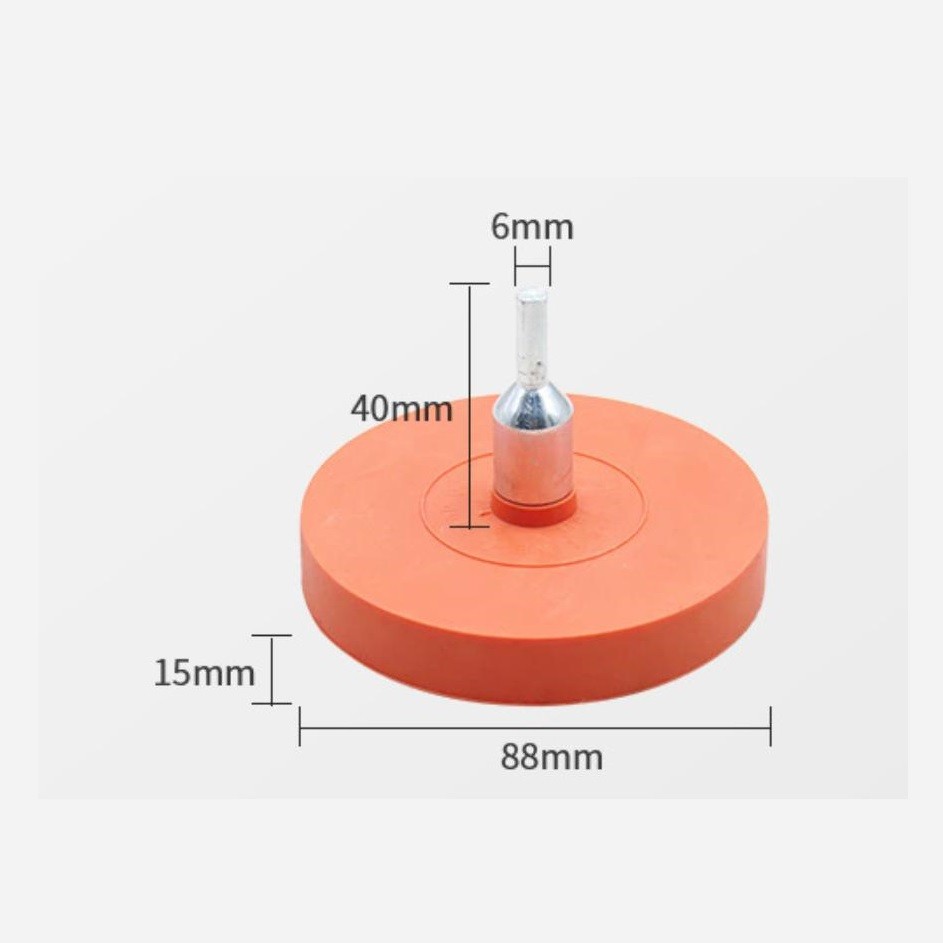 Pneumatic Rubber Eraser Wheel Designed for Fast and Effective Decal Removal