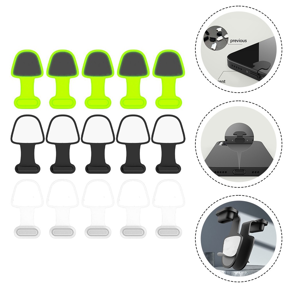 Silicone USB C Dust Covers for Device For Protection and Port Safety 5pcs