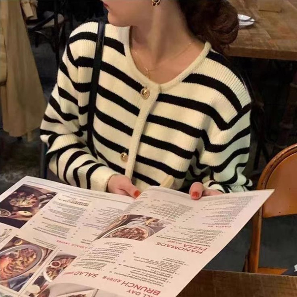 Must Have Womens Striped Knitted Cardigan for Spring and Summer Styles - Picture 18 of 25