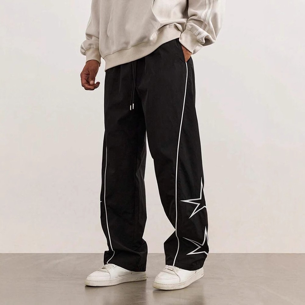 Men's Comfortable Drawstring Pants with Cool Star Prints Available Now - Picture 14 of 27