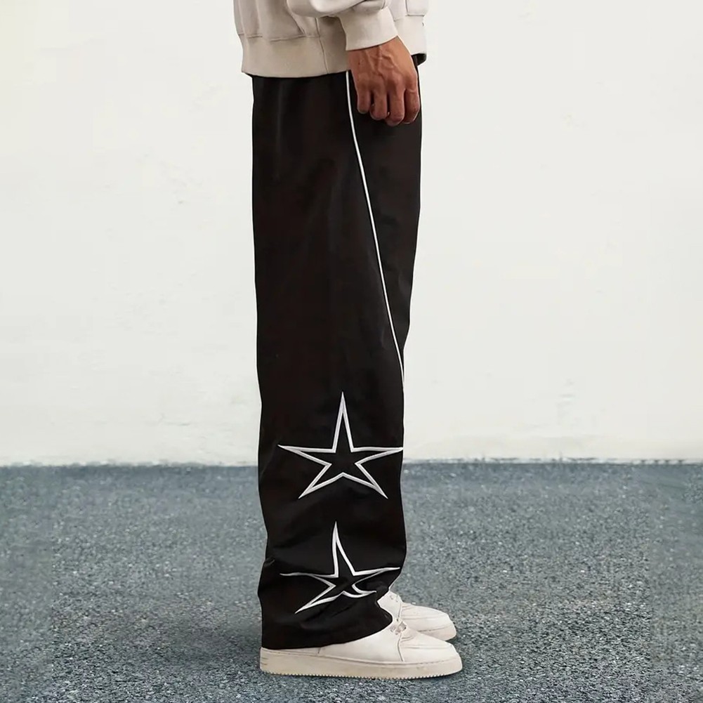 Men's Comfortable Drawstring Pants with Cool Star Prints Available Now - Picture 15 of 27