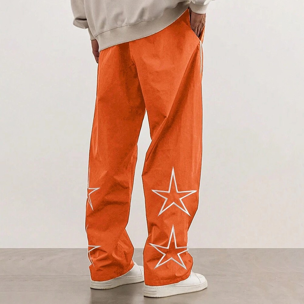 Men's Comfortable Drawstring Pants with Cool Star Prints Available Now - Picture 21 of 27