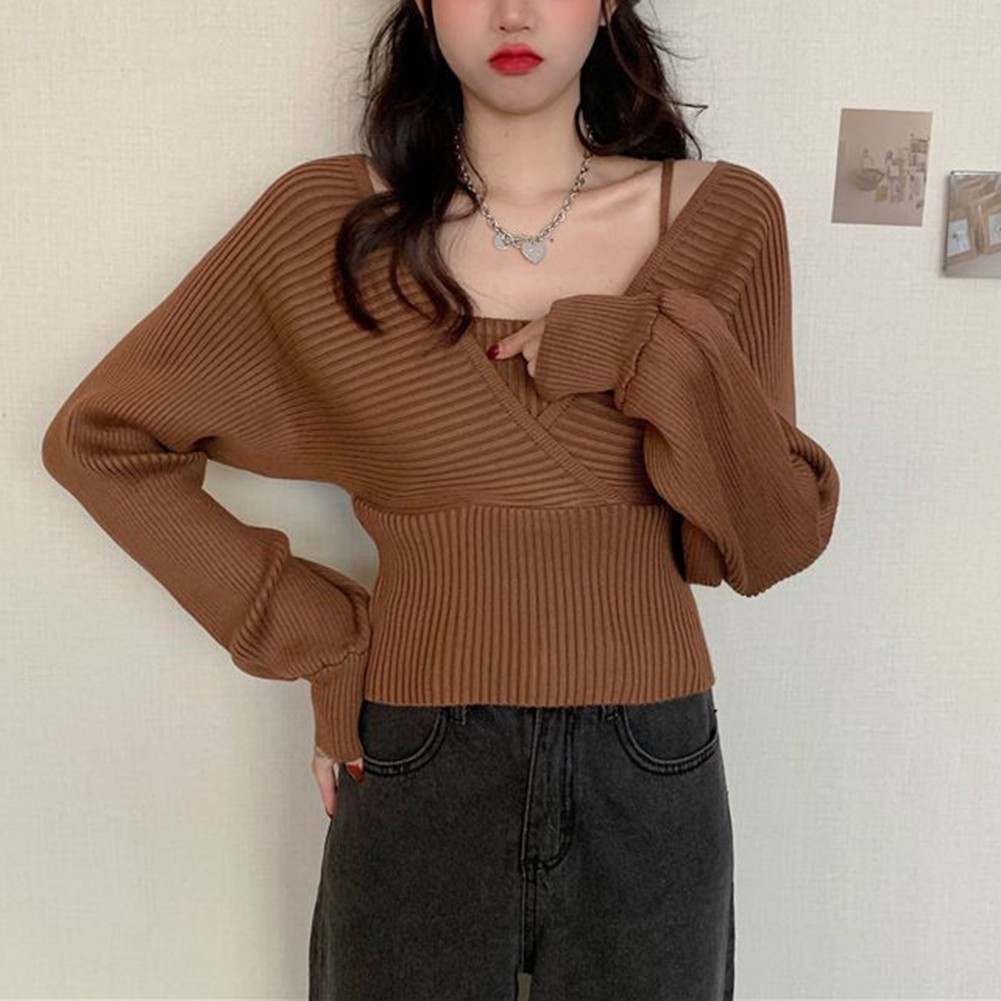 Stylish Fake Two Piece Design For Women's Top Perfect for Any Occasion