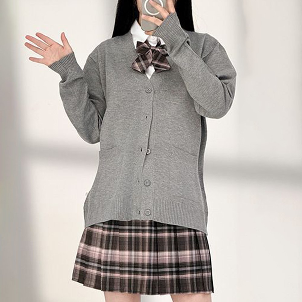 Cardigan décontracté offres en tricot pour femme Kawaii avec col en V élégant et co