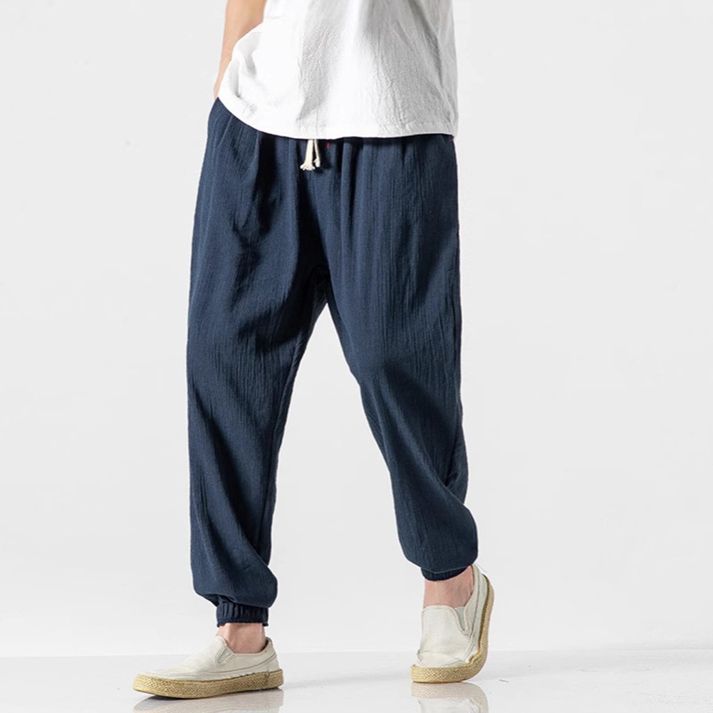 Lockere Herren Leggings mit atmungsaktivem Stoff perfekt für Freizeit Outfits - Bild 17 von 47