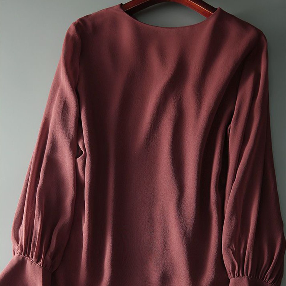 Easygoing For Women's Chiffon Top with Long Sleeves and Stylish Ruffles - Picture 24 of 37
