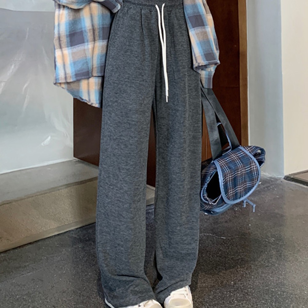 Lightweight Womens High Waist Trousers Draped Sweatpants for Summer Days - Picture 14 of 22
