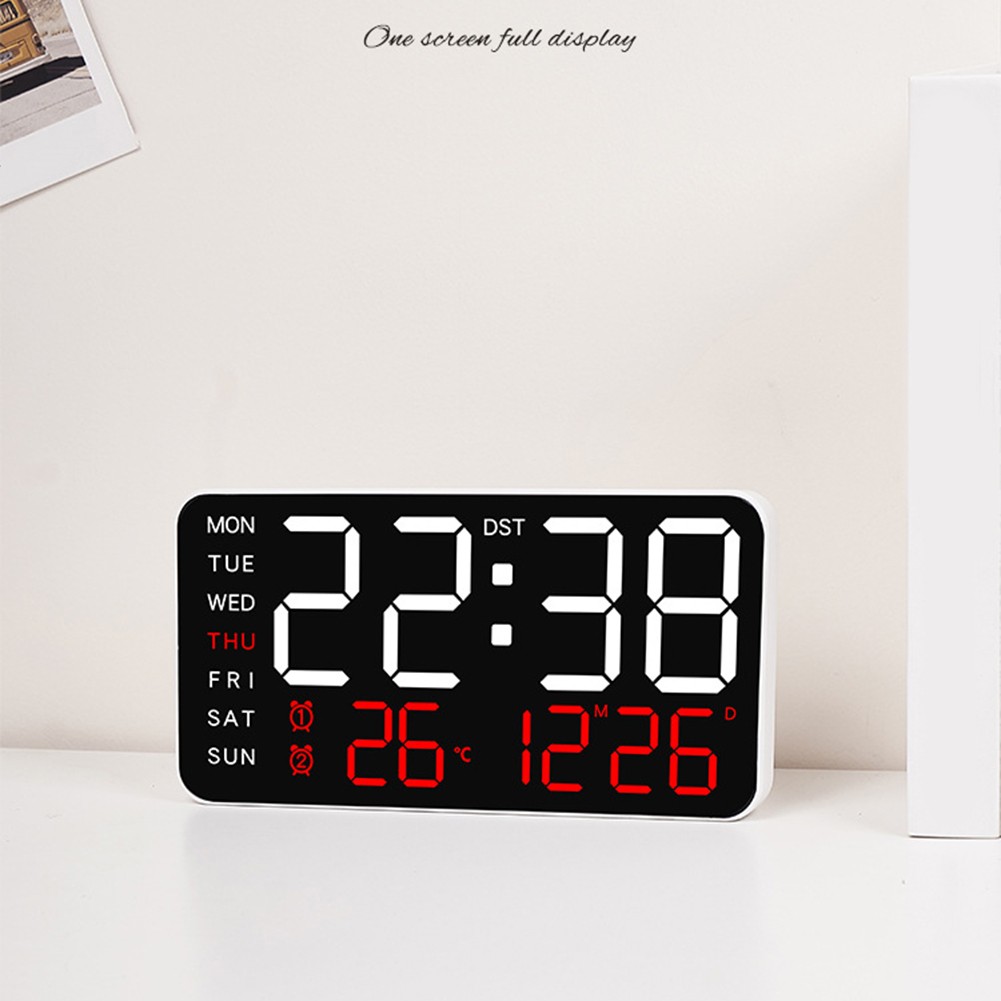 Modern Electronic Alarm Clock with Large Display and Flexible Setup