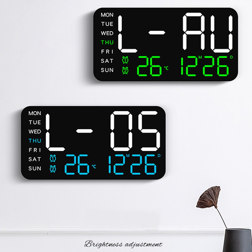 Modern Electronic Alarm Clock with Comprehensive Display and Flexible Setup