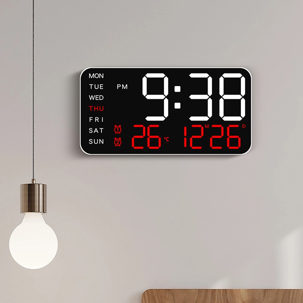 Modern Electronic Alarm Clock with Large Display and Flexible Setup