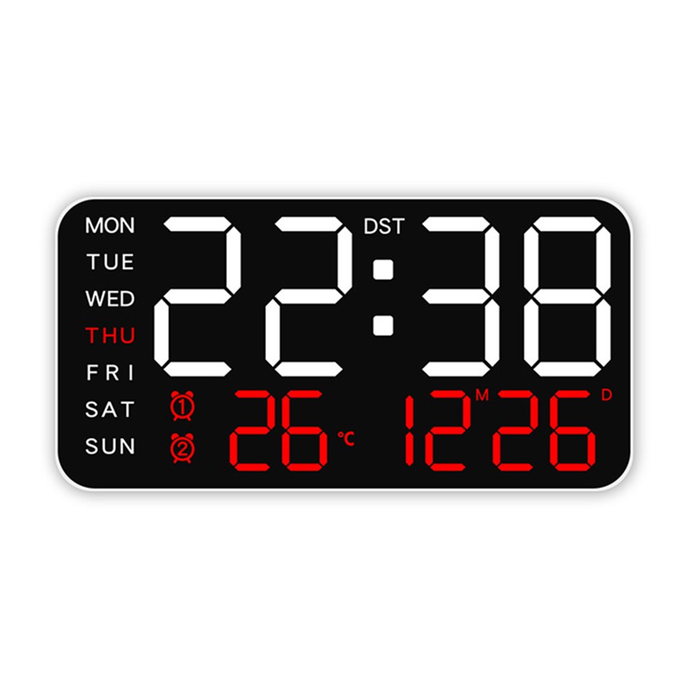 Modern Electronic Alarm Clock with Large Display and Flexible Setup