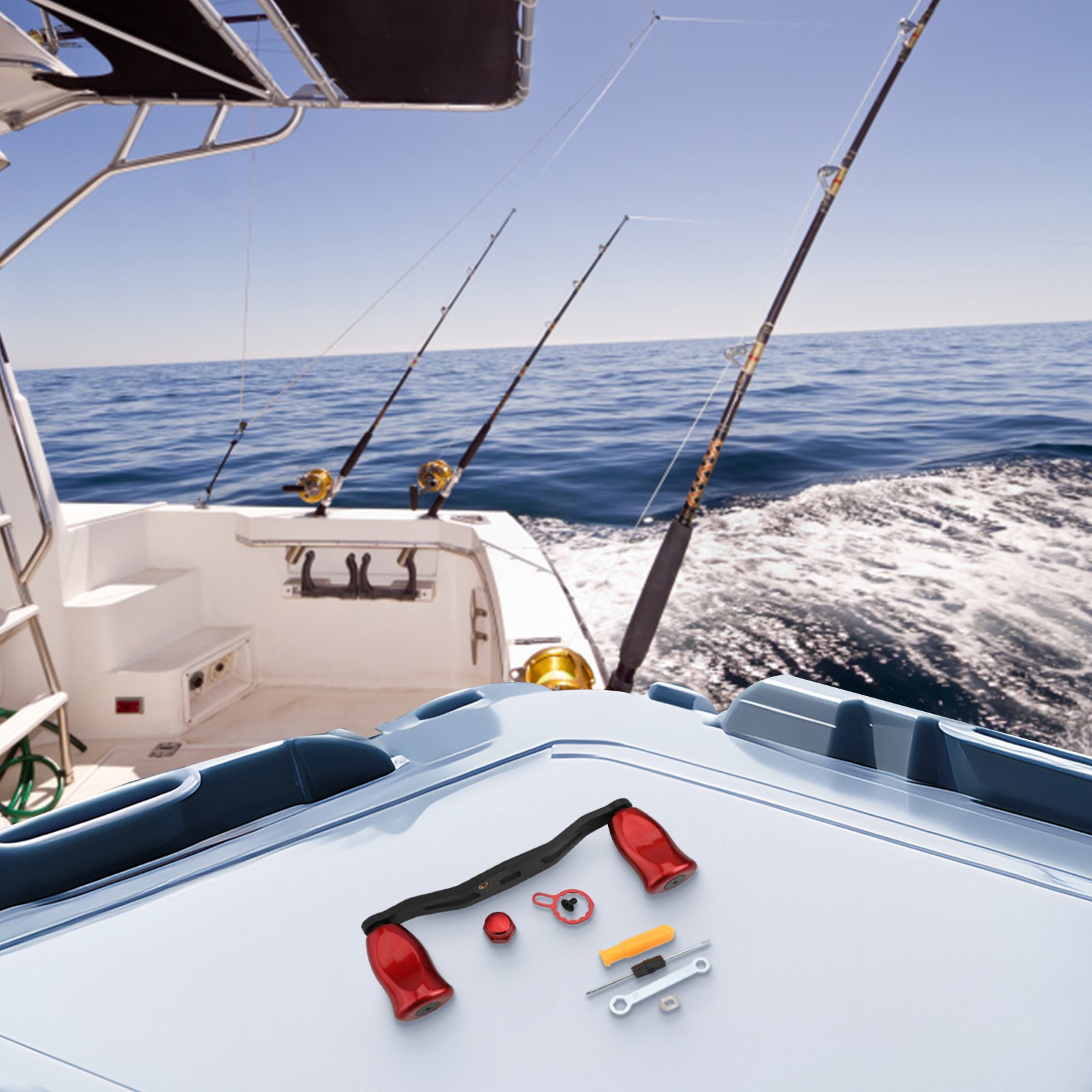 Custom Fit Carbon Fiber Rocker Handles for DAIWA For TATULA Series Reels - Picture 16 of 65