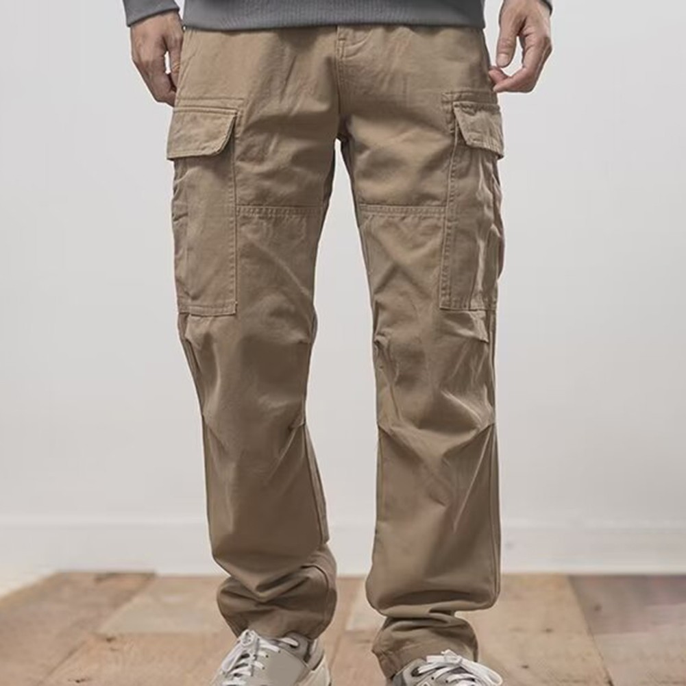 Relaxed Fit Men's Cargo Trousers Perfect for Spring and Autumn Outings