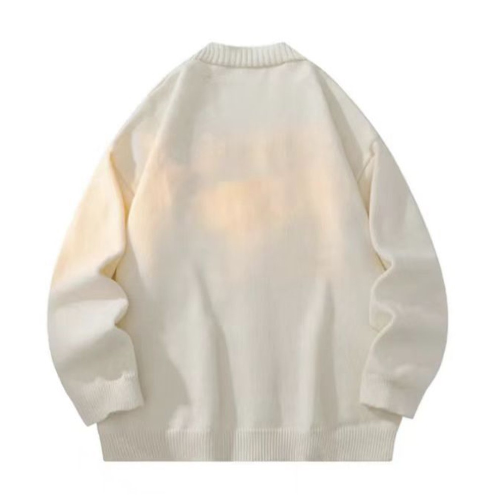 Cardigan en maille ample pour homme achats avec col en V classique style couleurs mode