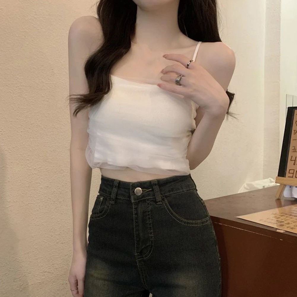 Sleeveless vente en gros Casual Womens Camisole Stylish Y2K Design in Multiple Colors