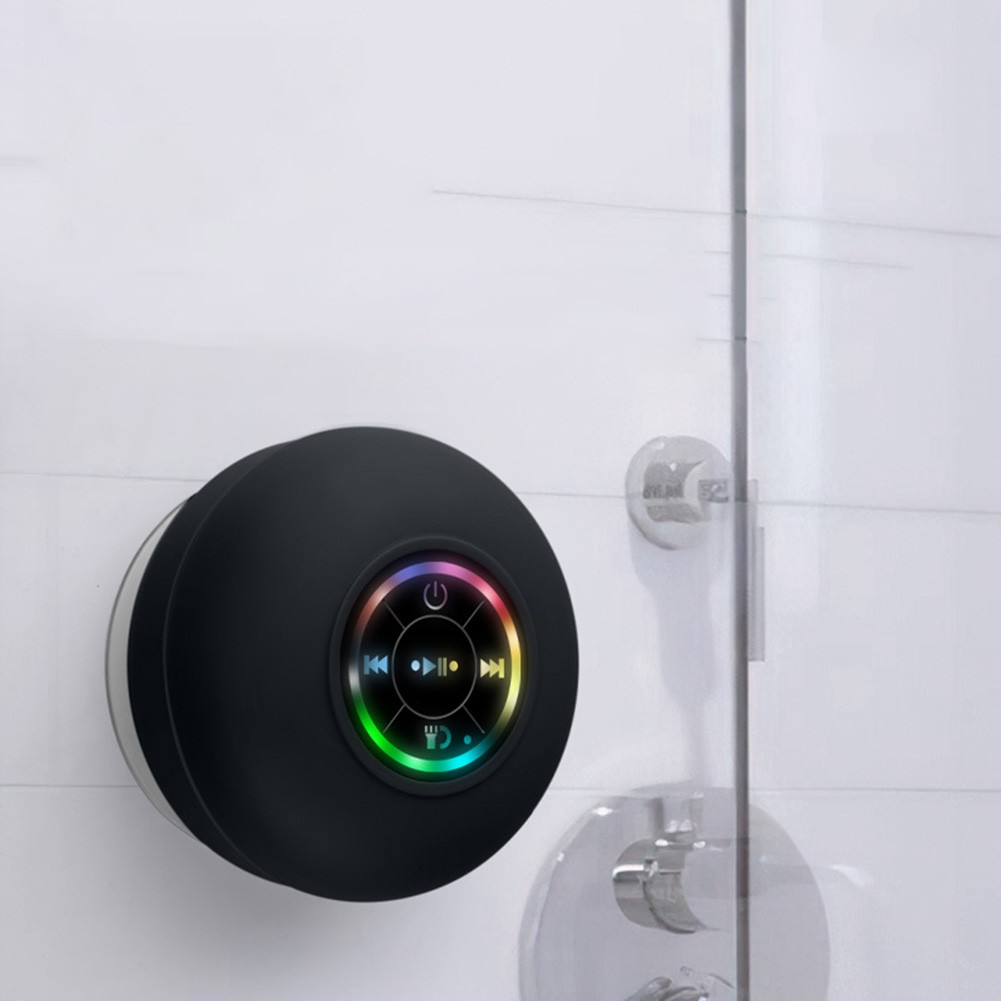 Lightweight BT Shower Speaker with Strong Suction and LED Light Feature - Photo 24/26