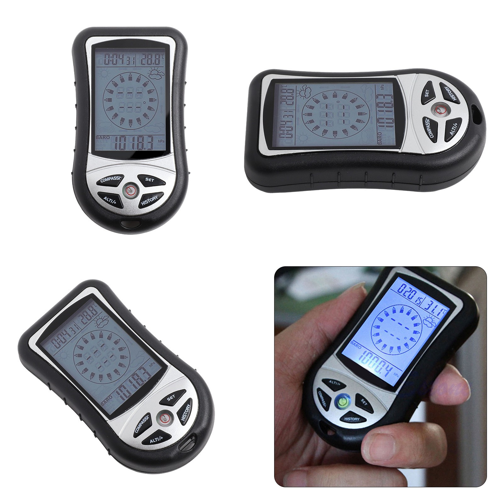 Outdoor Barometer Tragbar - Wetteranzeige Für Angeln, Wandern, Camping